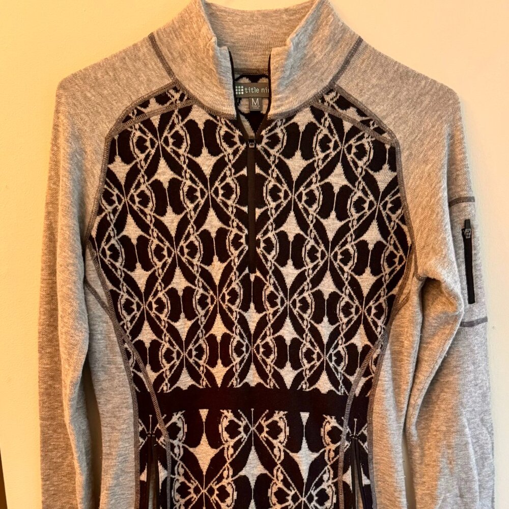Title nine 1/4 zip knit dress.